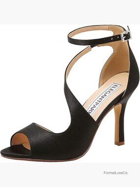 Peep Toe Satin Ankle Strap High Heel Sandals Wedding Bridal Prom Evening Shoes